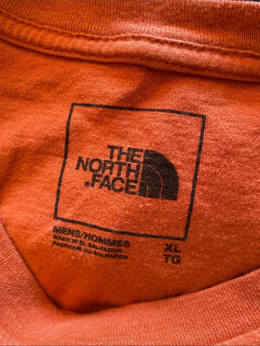 The North Face Orange Tee with White Logo
